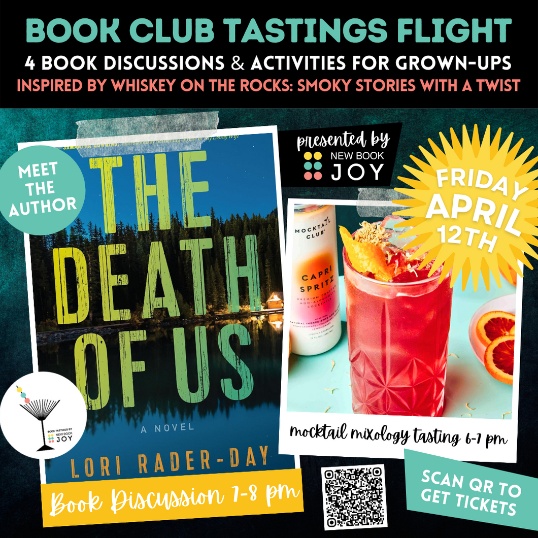 Book Discussion +/or On-the-Rocks Mocktail Mixology Tasting Event / Book Club Tastings Experience for The Death of Us - Starting at $10!