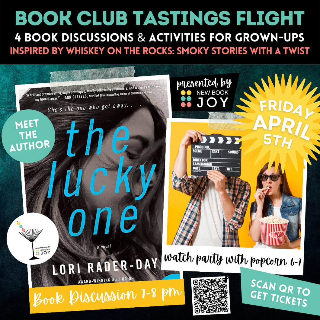 Book Discussion +/or Watch Party Event / Book Club Tastings Experience for The Lucky One - Starting at $10!