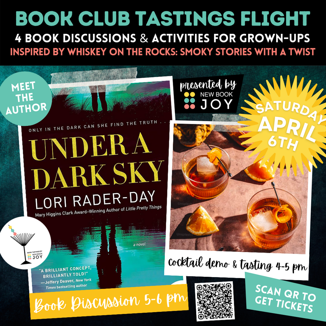 Book Discussion +/or Smoky Sips Cocktail Demo & Tasting Event / Book Club Tastings Experience for Under A Dark Sky - Starting at $10!