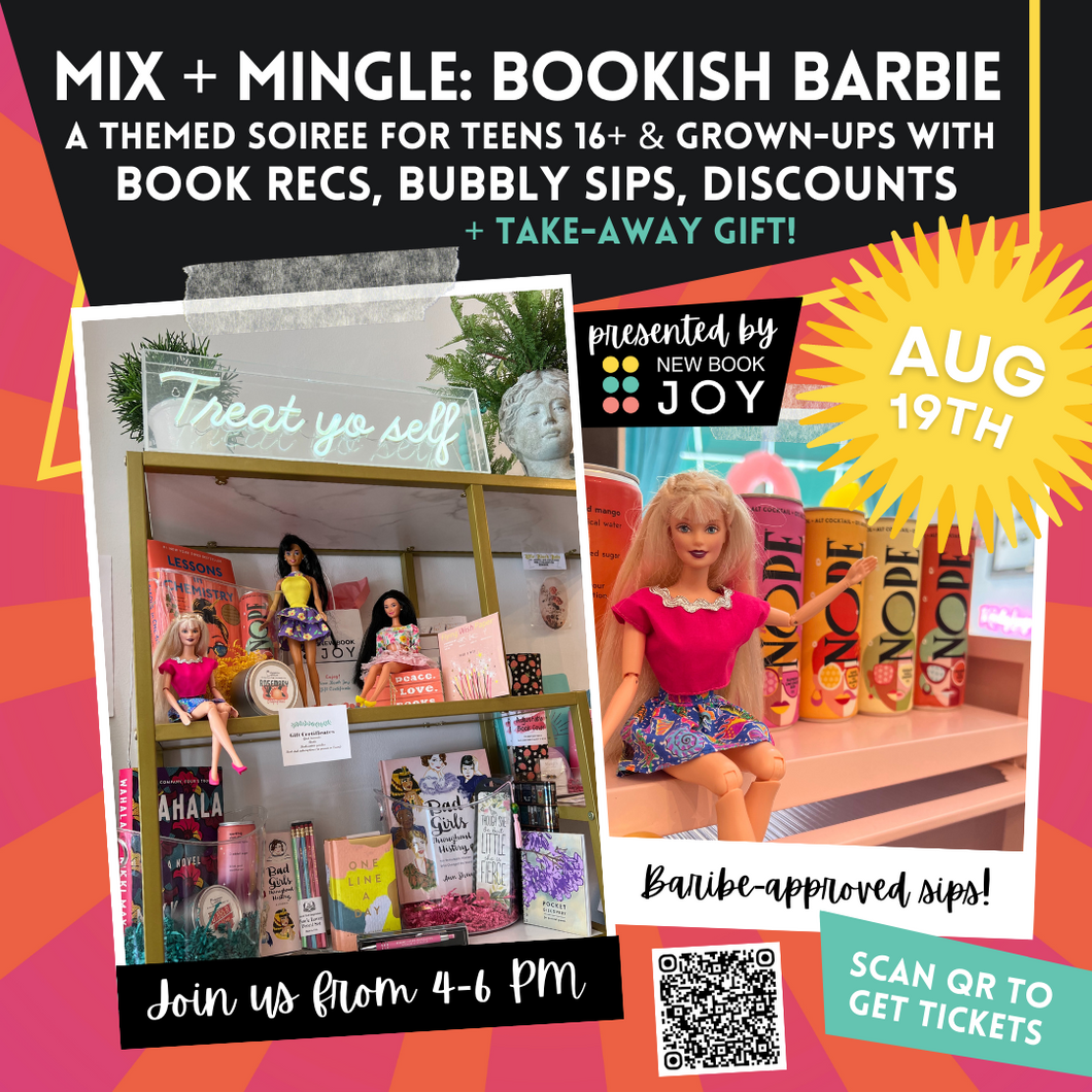 Bookish Barbie Soiree ft. Book Recs, Bubbly Sips, Discounts & Take-Away Gifts / Mix & Mingle Event for Teens (16+) & Grown-Ups