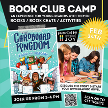 Load image into Gallery viewer, Book Club Camp / Books, Book Chats + Activities for Kids of All Ages
