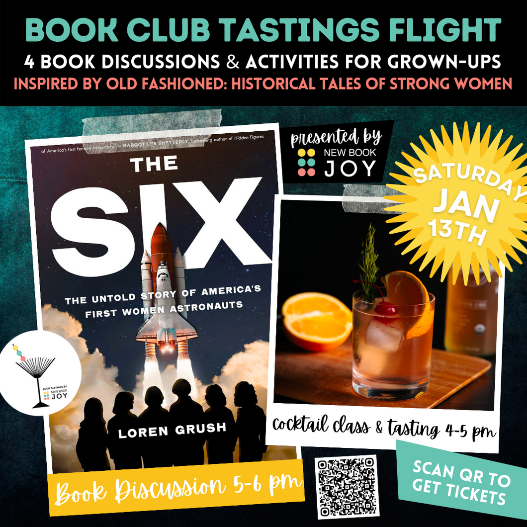 Book Discussion +/or Space-Age Cocktail Class & Tasting Event / Book Club Tastings Experience for The Six - Starting at $10!