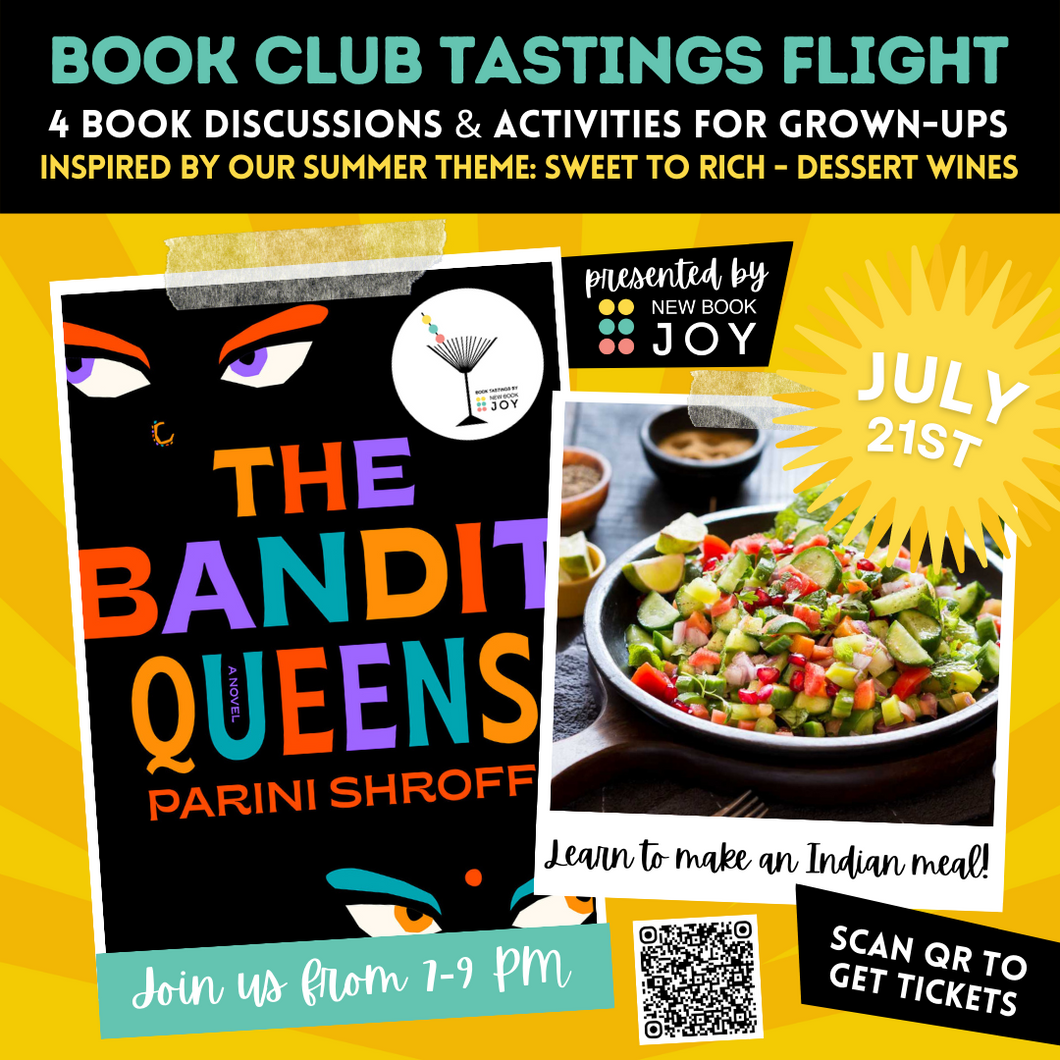 Book Discussion +/or Foodie Event / Book Club Tastings Experience for Bandit Queens - Starting at $10!