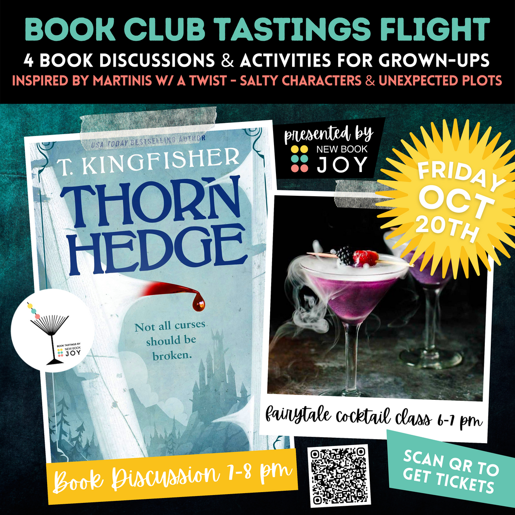 Book Discussion +/or Cocktail Class & Tasting Event / Book Club Tastings Experience for Thornhedge - Starting at $10!