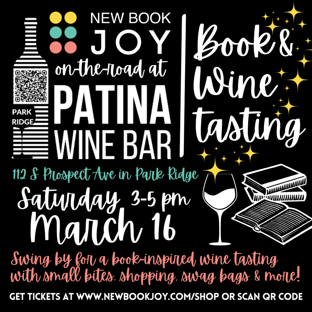 Book + Wine Tasting - On-the-Road / Bookish Pop-up Event at Patina Wine Bar