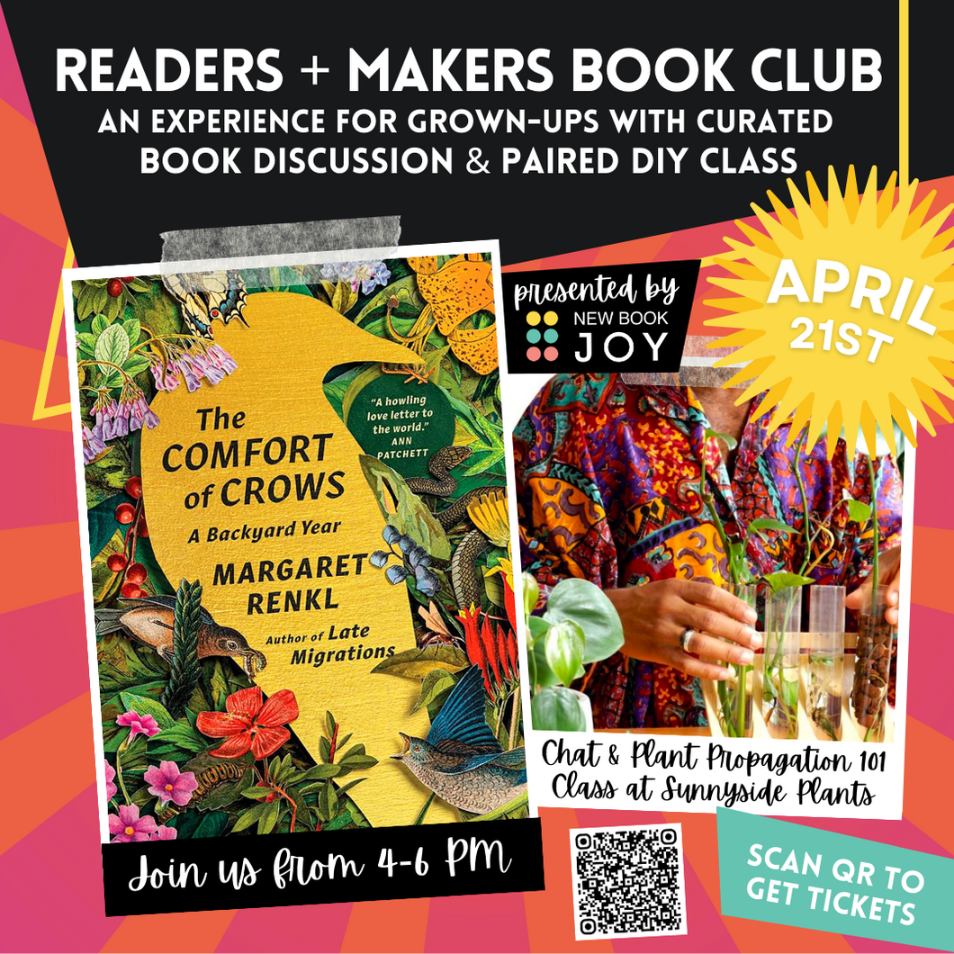 Book Discussion + Plant Propagation Class at Sunnyside Plants / Book Club Experience for The Comfort of Crows - Starting at $40!