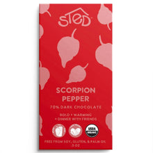 Load image into Gallery viewer, Chocolate Bar - Scorpion Pepper / STED FOODS (TERROIR CHOCOLATE)
