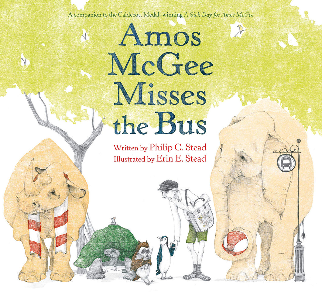 Amos McGee Misses the Bus by Philip C. Stead / Hardcover - NEW BOOK
