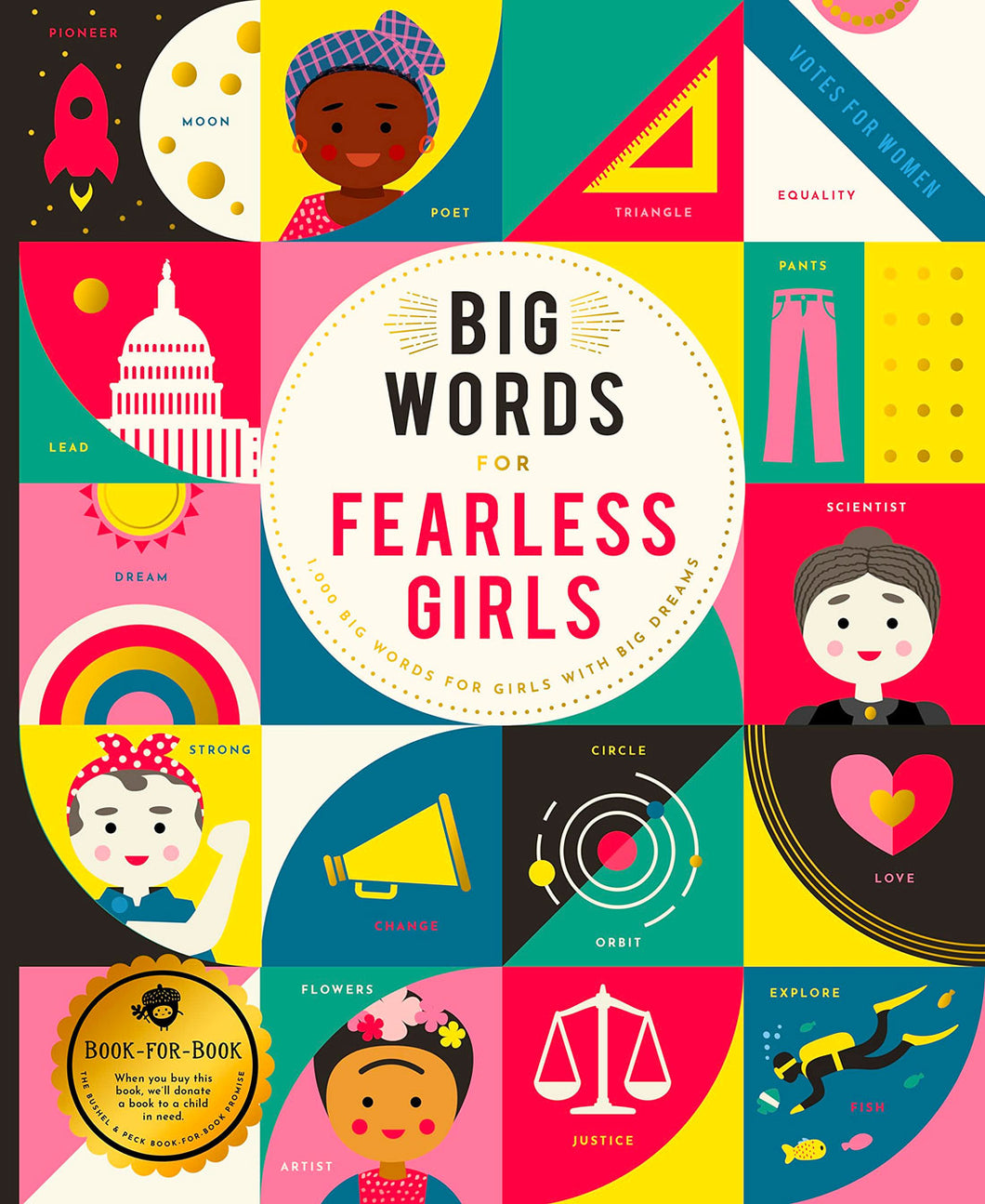 Big Words for Fearless Girls by David Miles / Board Book - NEW BOOK