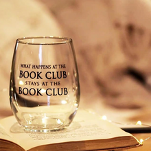 Load image into Gallery viewer, Stemless Wine Glass - Book Club / FLY PAPER PRODUCTS
