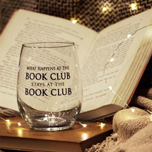 Load image into Gallery viewer, Stemless Wine Glass - Book Club / FLY PAPER PRODUCTS
