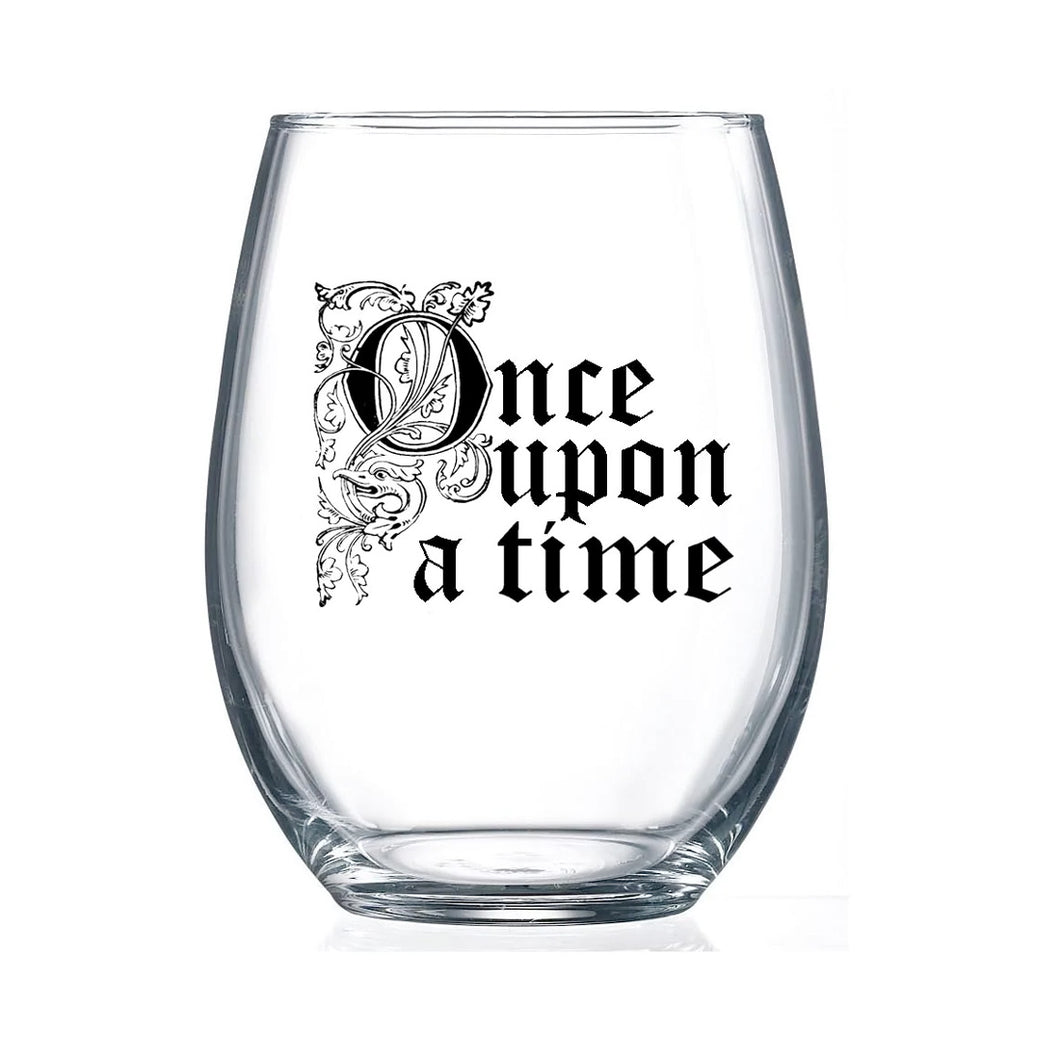 Stemless Wine Glass - Once Upon A Time / FLY PAPER PRODUCTS