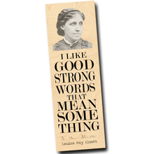 Load image into Gallery viewer, Wood Bookmark - Louisa May Alcott / FLY PAPER PRODUCTS
