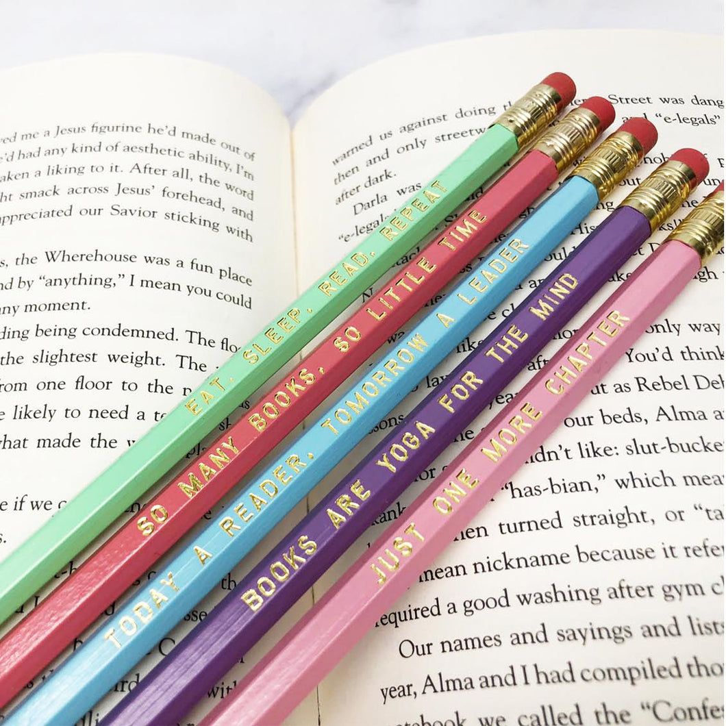 Pencil Set - Book Lover / FLY PAPER PRODUCTS