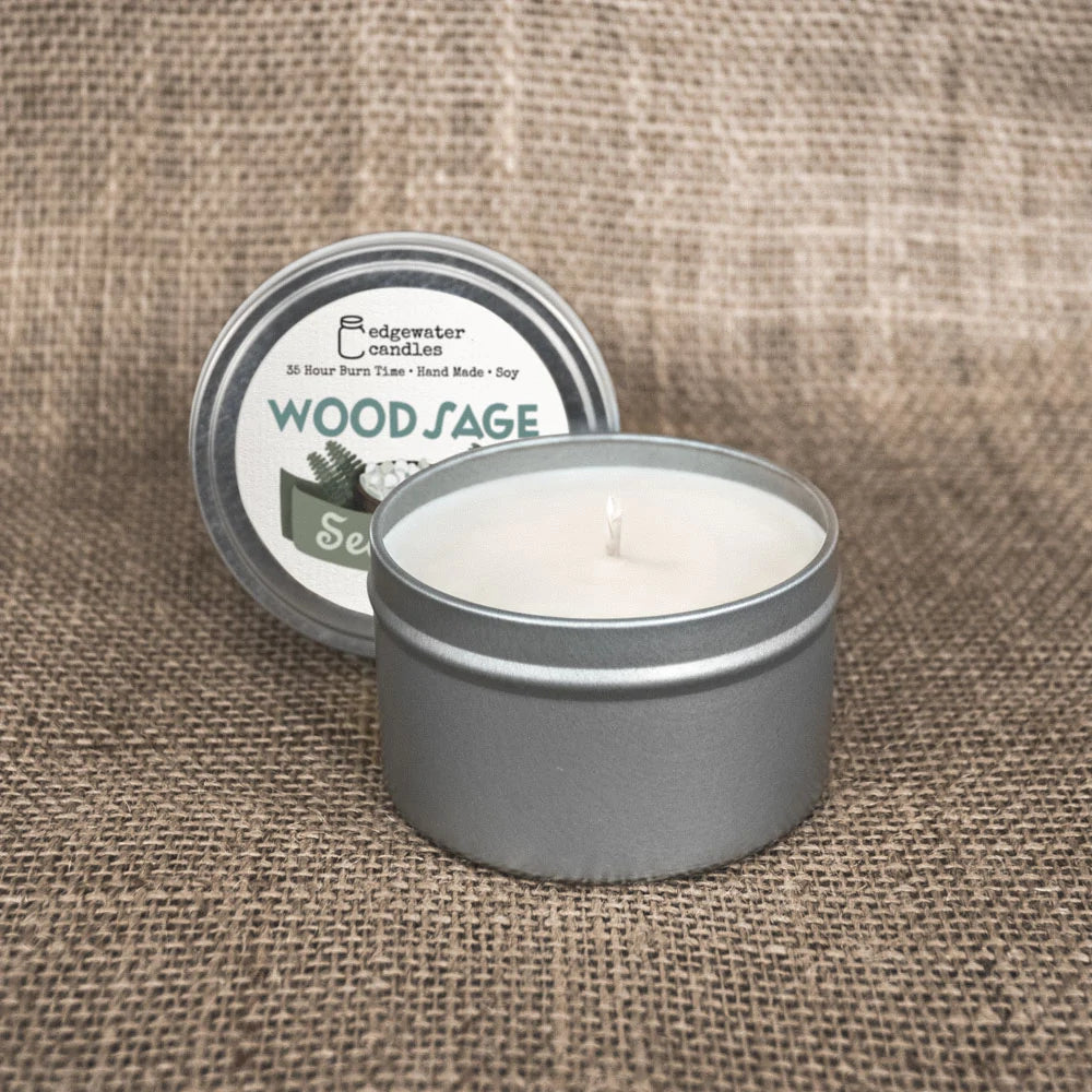 Wood Sage Sea Salt Candle / EDGEWATER CANDLES